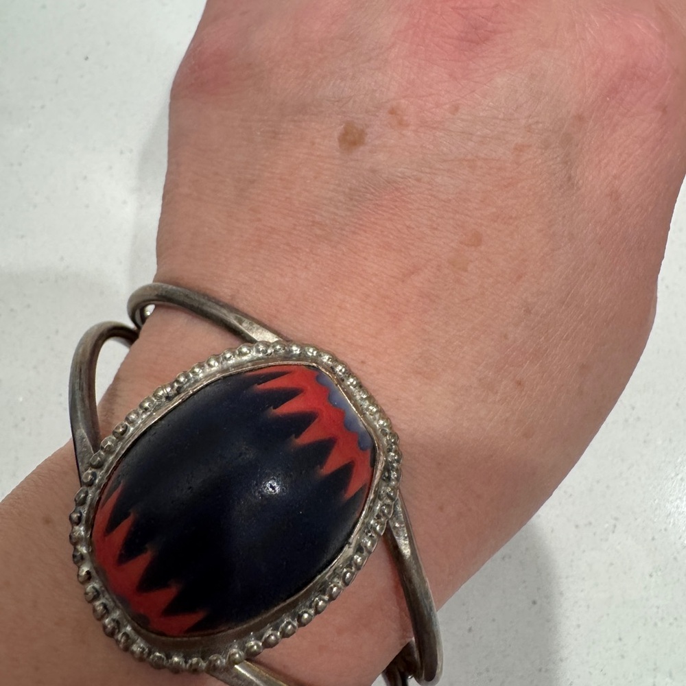 Vintage big huge Native American large old pawn Bracelet cuff